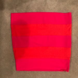 Pink and orange mini skirt